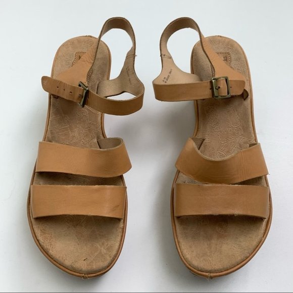 **SOLD** KORKS by Kork-Ease Leather Wedges Size 8 - Picture 2 of 6